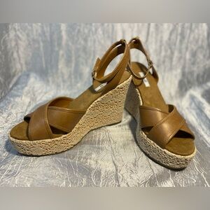 Metro 7 “Faith” platform wedge sandals with ankle stale